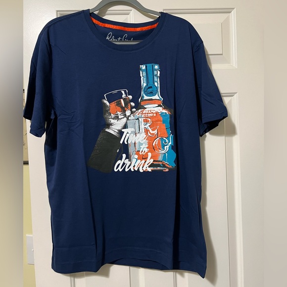 Robert Graham Other - Robert Graham new designer “time to drink” unique shirt XL